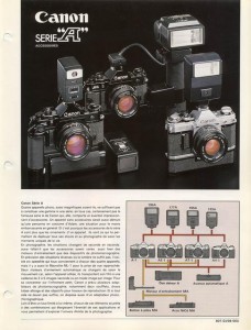 Documentation commerciale accessoires Canon série A